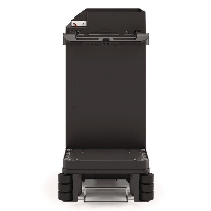 Partially Assembled Premium Housekeeping Cart, Plastic, 1 Shelf, 24 x 62.13 x 49.75, Black