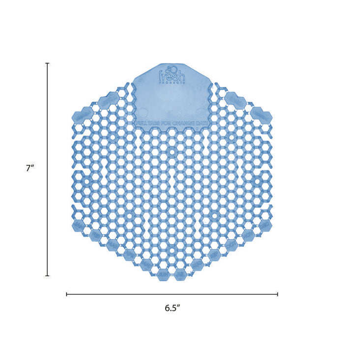 Wave 3D Urinal Deodorizer, Cotton Blossom Scent, Blue, 10/Box