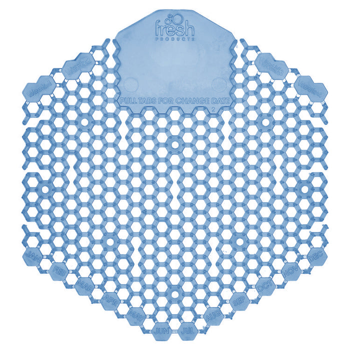 Wave 3D Urinal Deodorizer, Cotton Blossom Scent, Blue, 10/Box