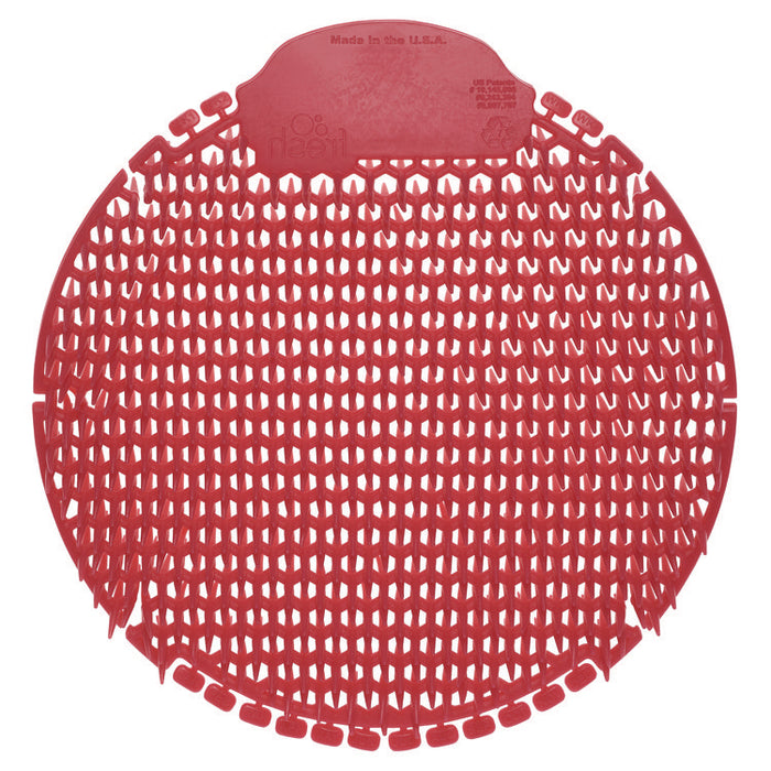 Slant7 with Terminator Urinal Screen, Forest Scent, Red, 5/Box