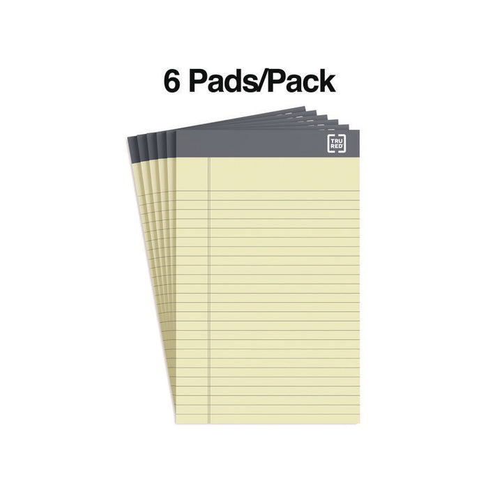 Notepads, Narrow Rule, (50) Canary Yellow 5 x 8 Sheets, 6/Pack