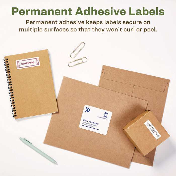 EcoFriendly Mailing Labels, Inkjet/Laser Printers, 1 x 2.63, White, 30/Sheet, 100 Sheets/Pack