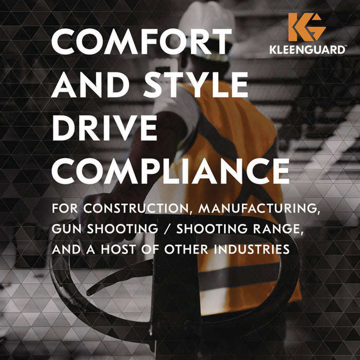 Nemesis Safety Glasses, Black Half Frame, Clear Dual I/O Lens