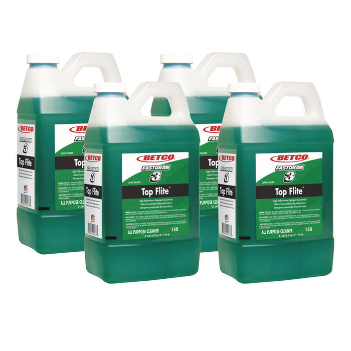 Top Flite FastDraw All-Purpose Cleaner, Mint Scent, 67.6 oz Bottle, 4/Carton