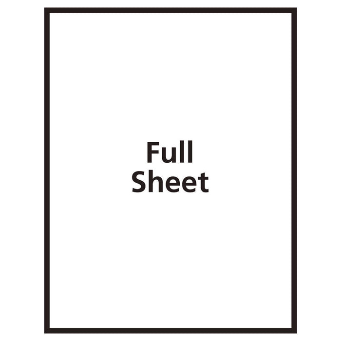 Avery Sticker Project Paper Laser/Inkjet Multipurpose Labels, 11 x 8.5, Glossy Clear, 1 Label/Sheet, 7 Sheets/Pack