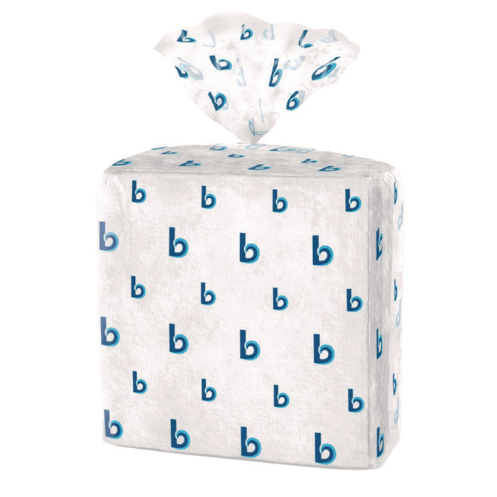 Hydrospun Wipers, 1-Ply, 12 x 13, White, 50/Bag, 18 Bags/Carton