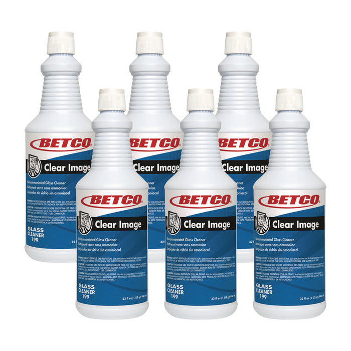 Clear Image Glass and Surface Cleaner, 32 oz Bottle, 6/Carton