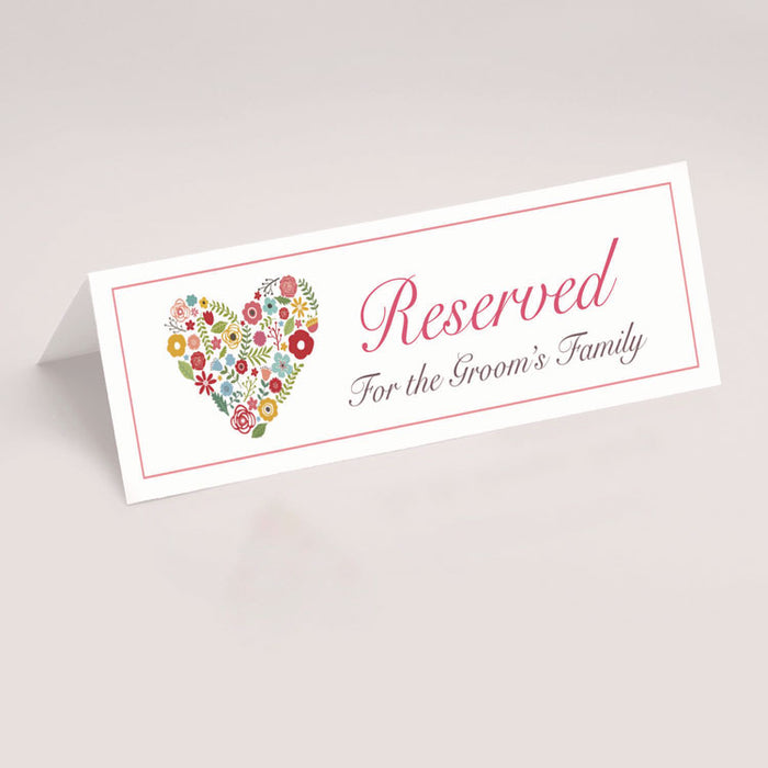 Large Embossed Tent Card, White, 11, x 3.5, 1 Card/Sheet, 50 Sheets/Box