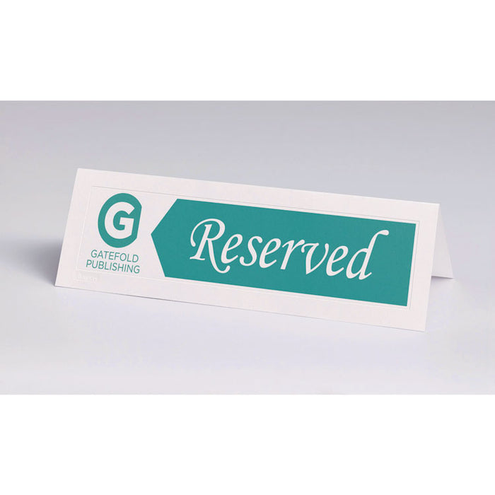 Large Embossed Tent Card, White, 11, x 3.5, 1 Card/Sheet, 50 Sheets/Box