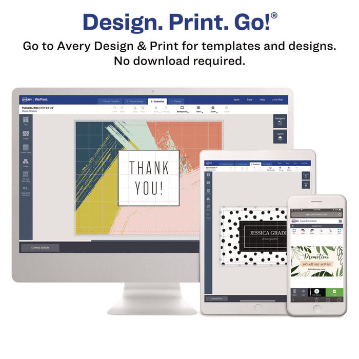 Photo-Quality Printable Postcards, Inkjet, 74 lb, 4.25 x 5.5, Glossy White, 100 Cards, 4 Cards/Sheet, 25 Sheets/Pack
