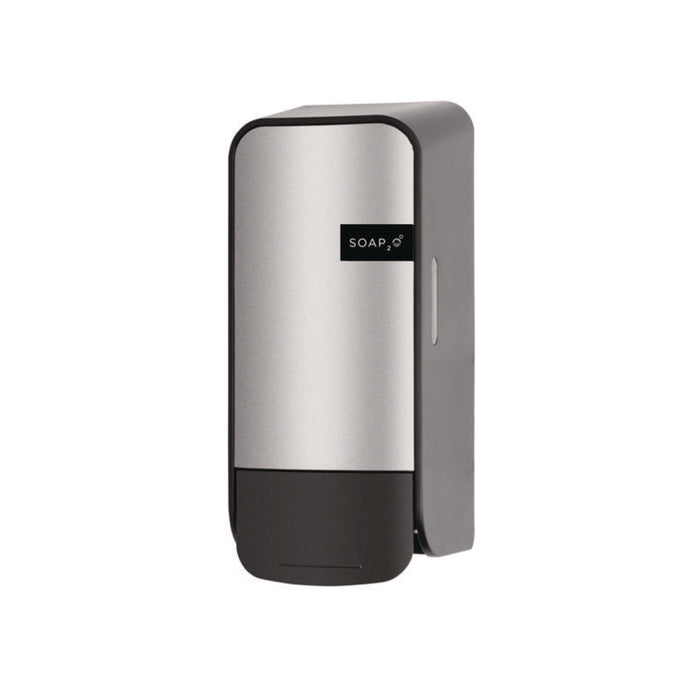 Wall Mounted Dispenser, 1,000 mL, 5 x 5 x 11, Black/Faux Stainless Steel, 12/Carton