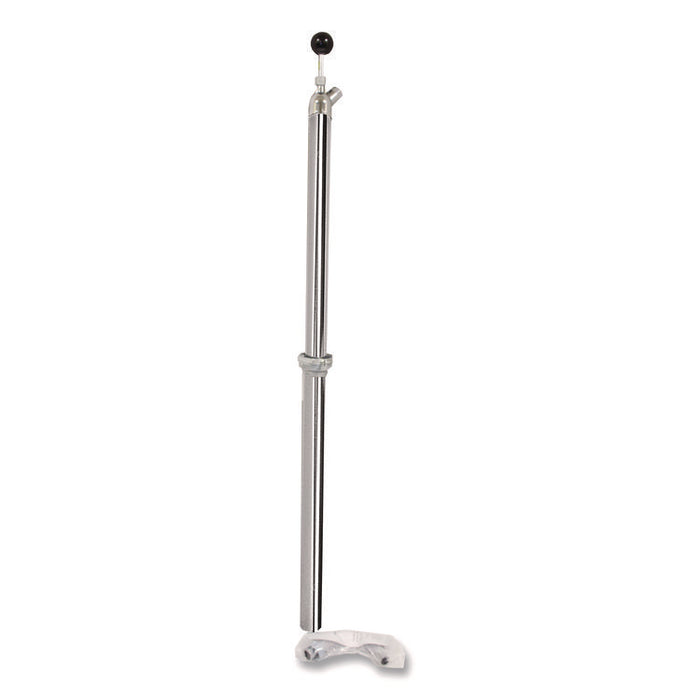Bottle Pump, 22 oz Output, Steel, 42.5" Tall, Chrome, 6/Carton