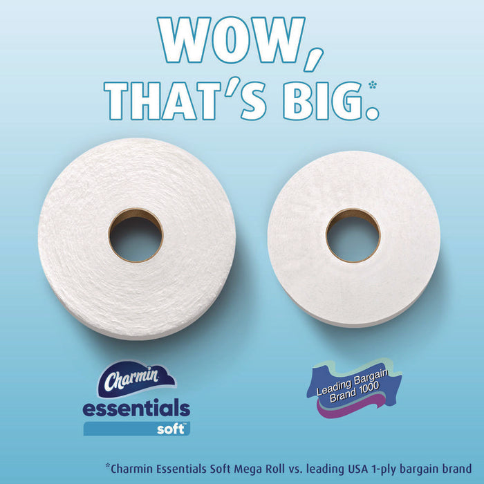 Essentials Soft Bathroom Tissue, Septic Safe, 2-Ply, White, 330 Sheets/Roll, 18 Rolls/Carton