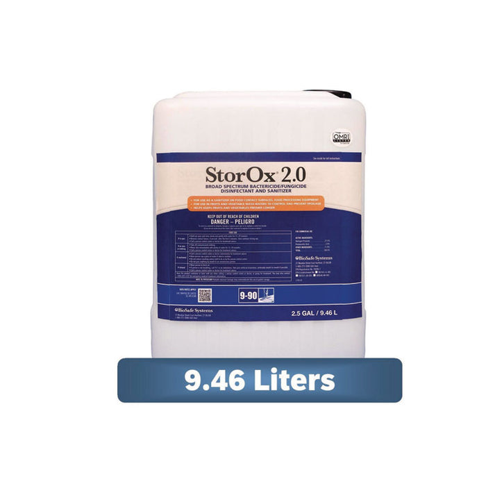 StorOx 2.0 Dsinfectant Sanitizer, Unscented, 2.5 gal Closed-Loop Plastic Jug