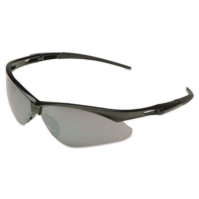 Nemesis Safety Glasses, Camo Half Frame, Clear Dual Lens