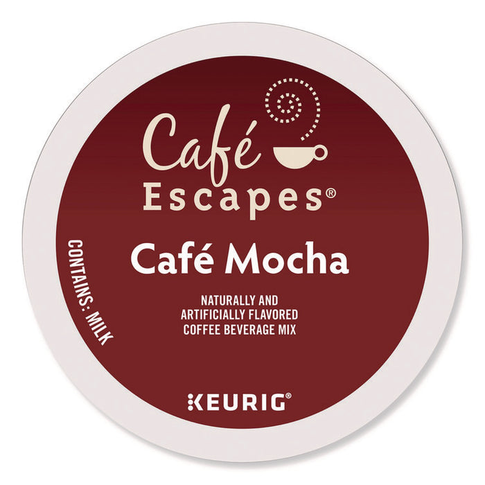 Cafe Escapes Mocha K-Cups, 24/Box