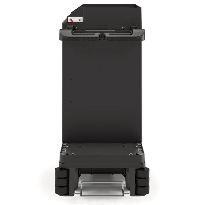 Premium Housekeeping Cart, Plastic, 1 Shelf, 24 x 62.13 x 49.75, Black