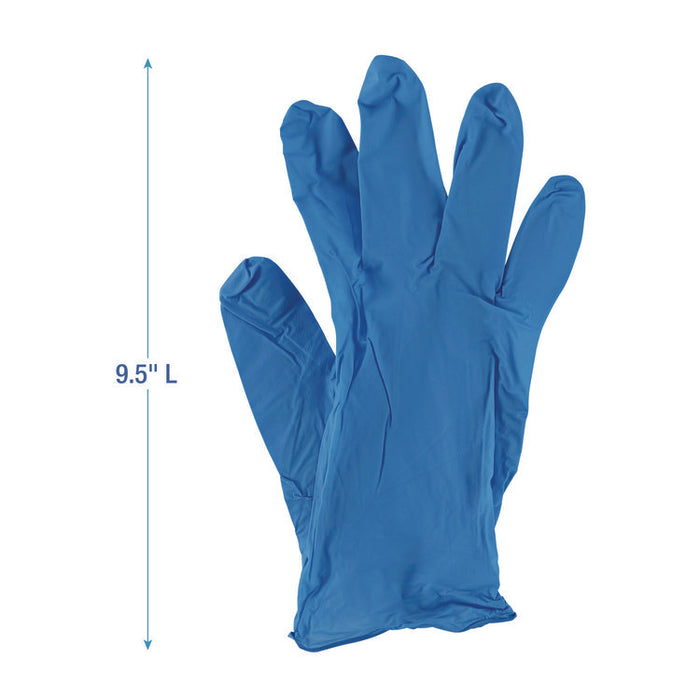 395 Series Disposable General-Purpose Nitrile Gloves, Powder-Free, Small, 5 mil Thick, 9.5" Long, Blue, 100/Box