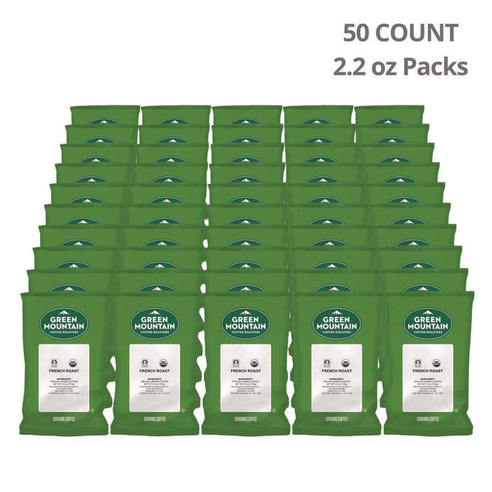 French Roast Coffee Fraction Packs, 2.2oz, 50/Carton