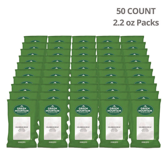 Colombian Decaf Coffee Fraction Packs, 2.2oz, 50/Carton