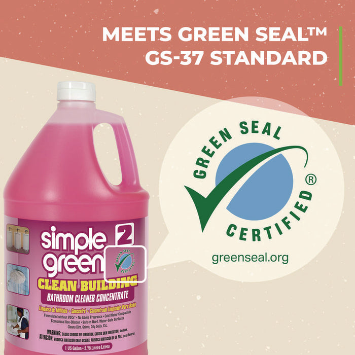 Clean Building Bathroom Cleaner Concentrate, Unscented, 1gal Bottle