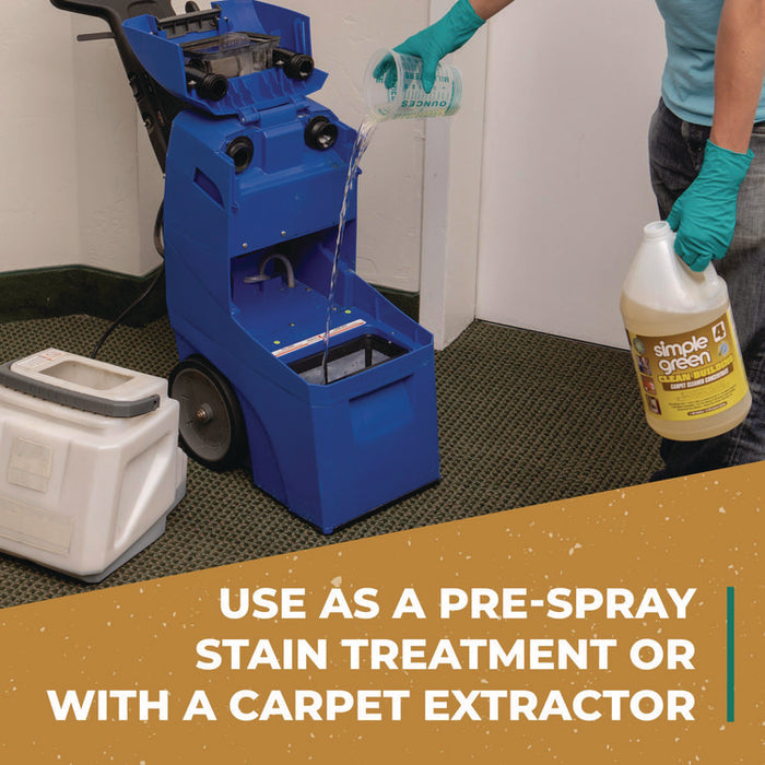 Clean Building Carpet Cleaner Concentrate, Unscented, 1gal Bottle