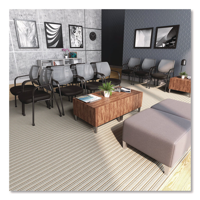 Alera Wessex Mesh Fabric Guest Chair, 24.41 x 23.62 x 35.04, Black Seat, Black Back, Black Base