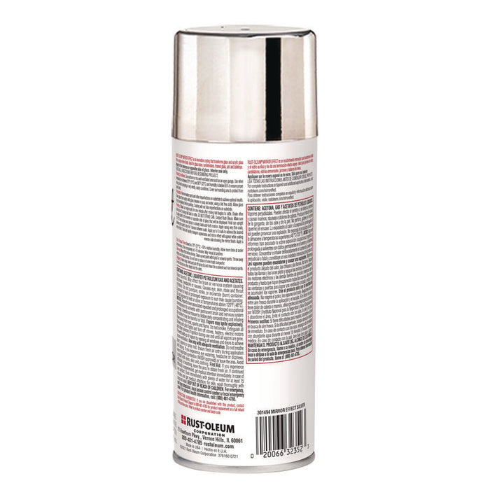Specialty Mirror Effect Spray Paint, High Gloss Mirror, 6 oz Aerosol Can