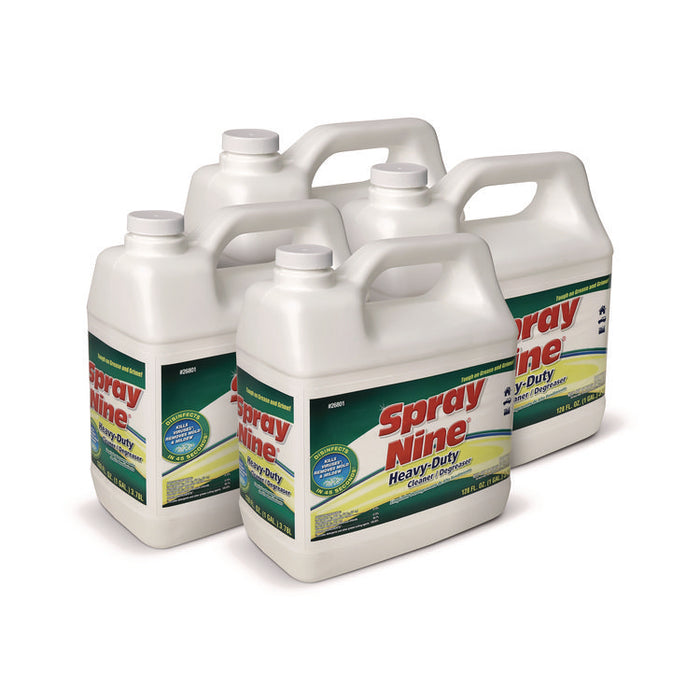 Heavy Duty Cleaner/Degreaser/Disinfectant, 1 gal Bottle, 4/Carton