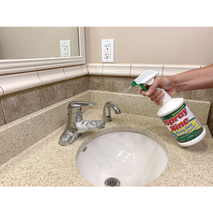 Heavy Duty Cleaner/Degreaser/Disinfectant, 32 oz, Trigger Spray Bottle, 12/Carton