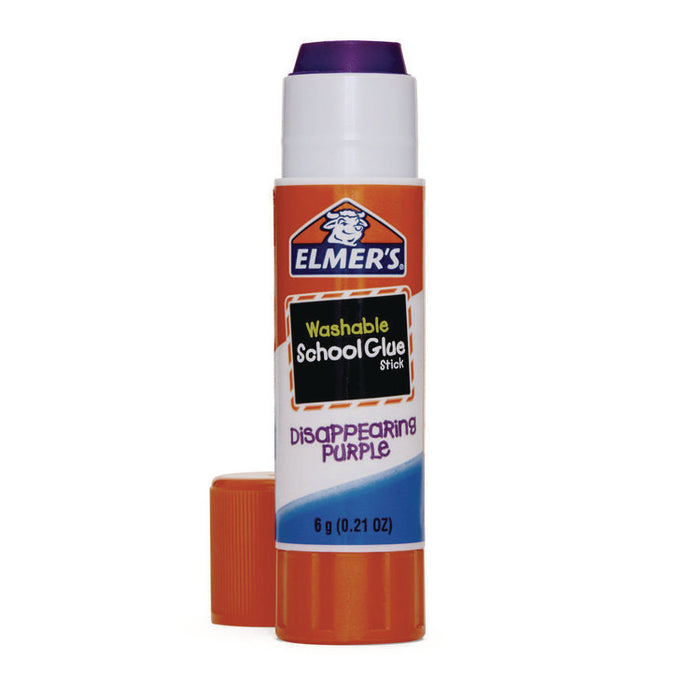 Disappearing Purple School Glue Stick, 0.21 oz, Dries Clear, 8/Pack