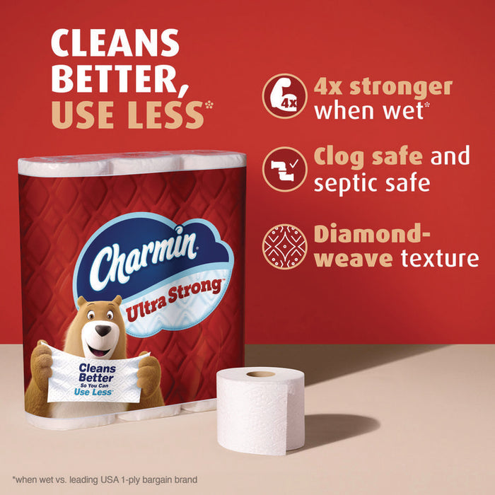 Ultra Strong Bathroom Tissue, Septic Safe, 2-Ply, White, 220 Sheets/Roll, 4 Rolls/Pack, 8 Packs/Carton
