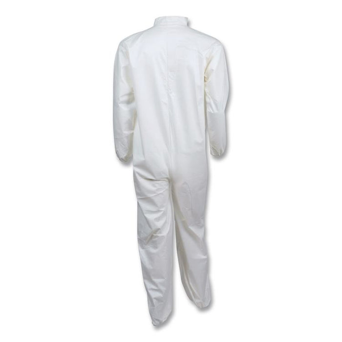 A40 Coveralls, Open Wrists and Ankles, Medium, White, 25/Carton