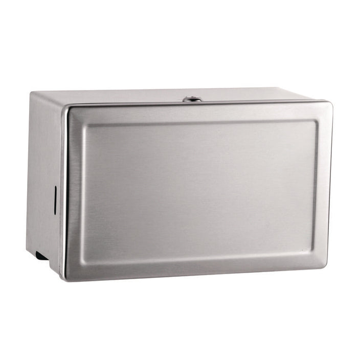 Surface-Mounted Paper Towel Dispenser, 12.13 x 6.13 x 7.25, Satin Stainless Steel