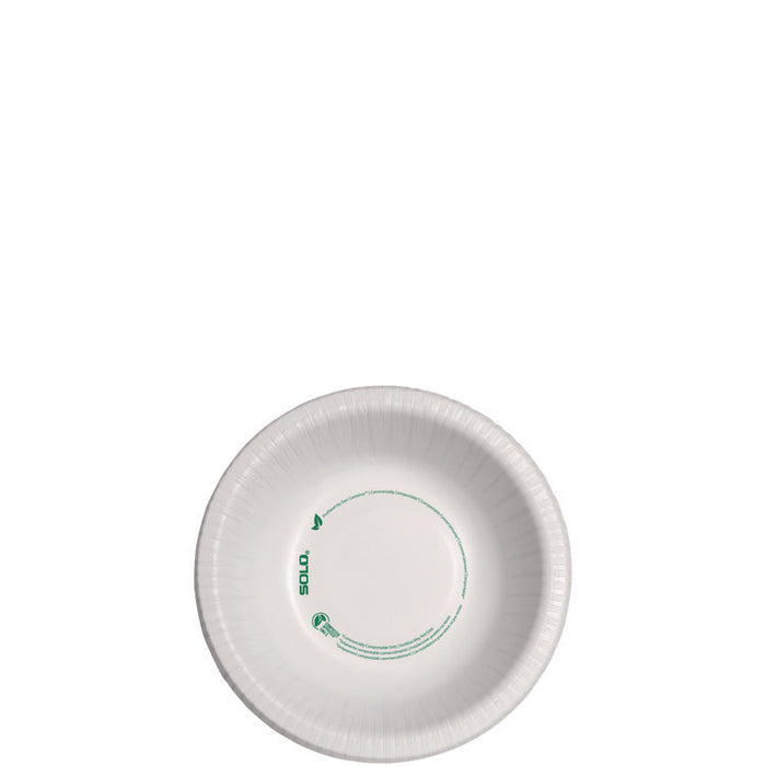 Compostable Paper Dinnerware, ProPlanet Seal, Bowl, 12 oz, White, 125/Pack