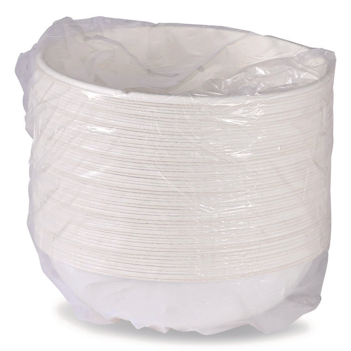 Vanguard Renewable and Compostable Sugarcane Bowls, Bowl, 32 oz, White, 400/Carton
