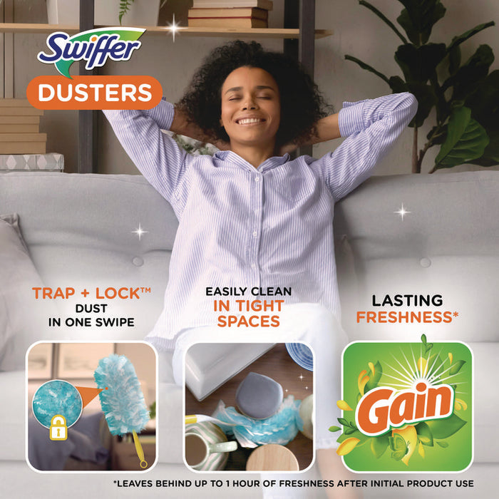Dusters Refill, Dust Lock Fiber, Gain Original Scent, Blue, 18/Pack