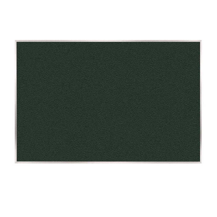 Vinyl Bulletin Board with Aluminum Frame, 87.91" x 48.5", Ebony Surface, Satin Aluminum Frame