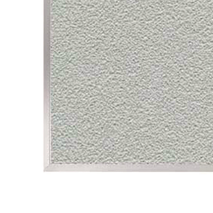 Vinyl Bulletin Board with Aluminum Frame, 87.91" x 48.5", Silver Surface, Satin Aluminum Frame