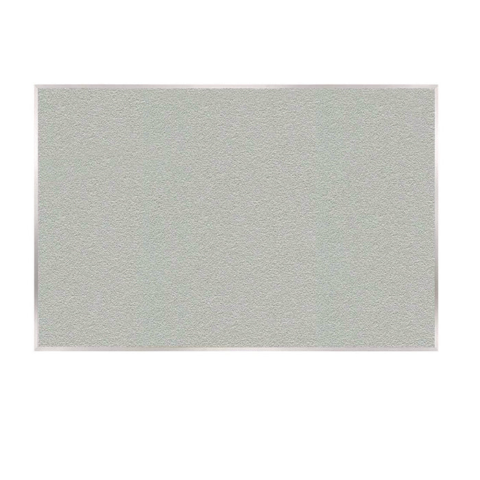 Vinyl Bulletin Board with Aluminum Frame, 87.91" x 48.5", Silver Surface, Satin Aluminum Frame