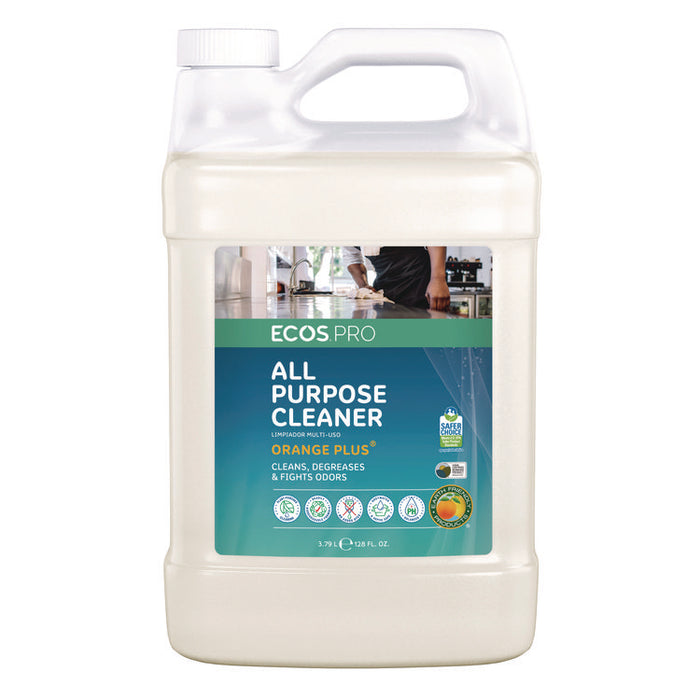 Orange Plus All-Purpose Cleaner and Degreaser, 1 gal Bottle, 4/Carton