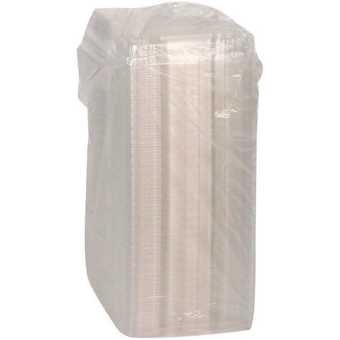 Hinged Lid Hot Dog Container, 6.5 x 2.8 x 2.3, Clear, Plastic, 250/Carton