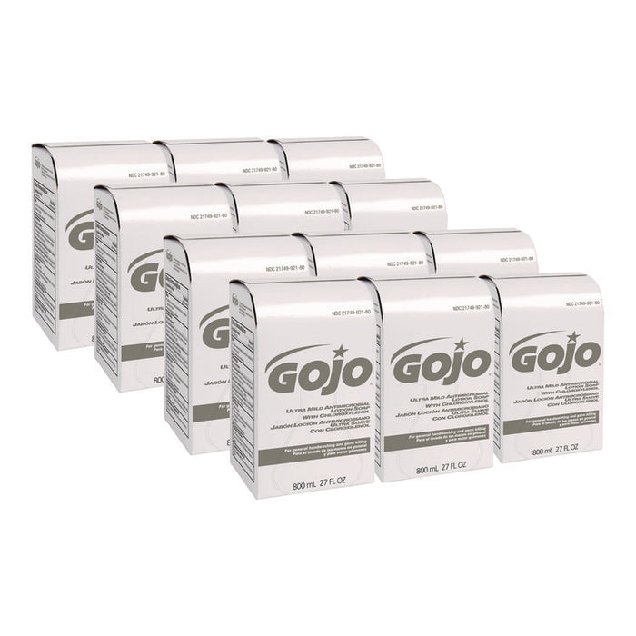 Ultra Mild Lotion Soap with Chloroxylenol Refill, Coconut Scent, 800 mL, 12/Carton