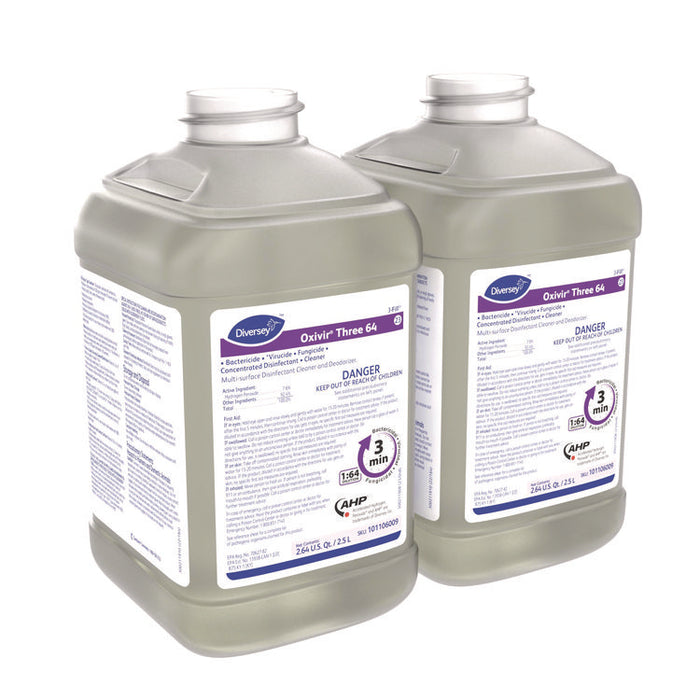 Oxivir Three 64, 2.5 L Bottle, 2/Carton