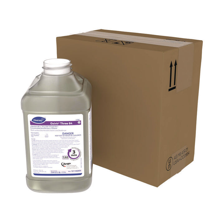 Oxivir Three 64, 2.5 L Bottle, 2/Carton