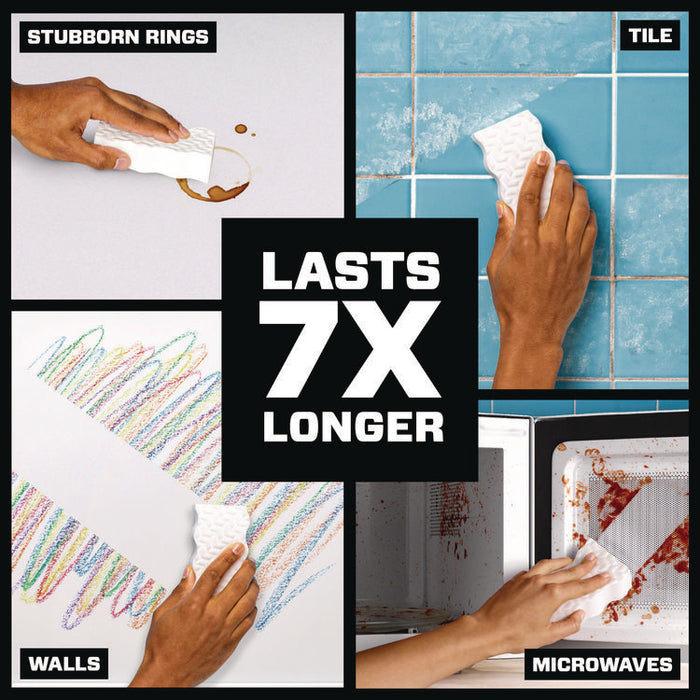 Magic Eraser, Ultra-Thick, 4.6 x 2.3, 1.2" Thick, White, 5/Pack, 2 Packs/Carton