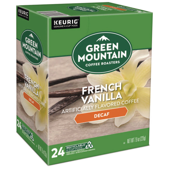 French Vanilla Decaf Coffee K-Cups, 24/Box