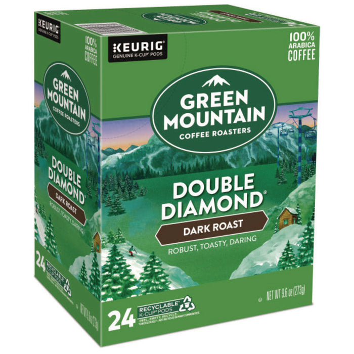 Double Black Diamond Extra Bold Coffee K-Cups, 24/Box