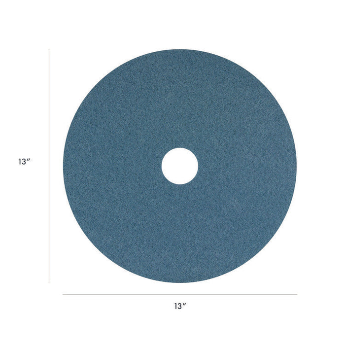 Cleaner Pads, 13", Blue, 5/Carton