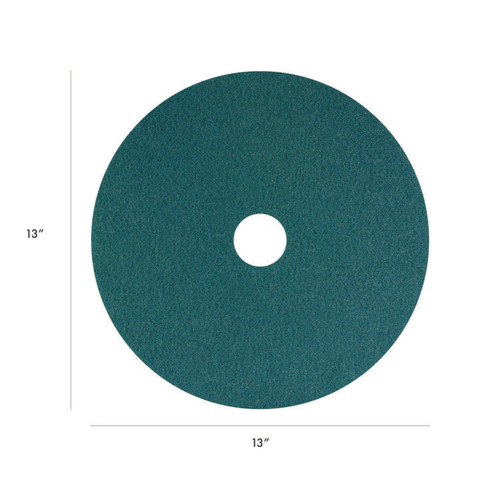 SmartScrub Floor Pad, 13" Diameter, Blue/Yellow, 5/Carton